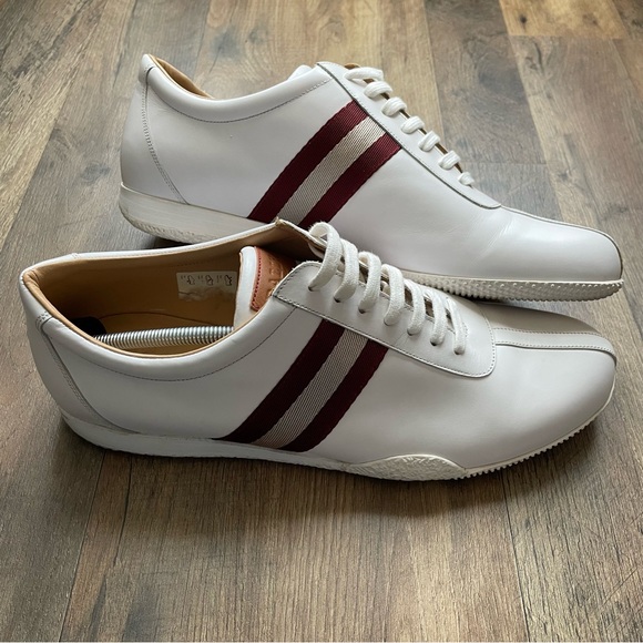 Bally Freenew/004 Men'sWhite Leather Sneakers Size 13D